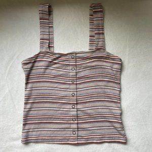 Soft and Sexy button up striped tank